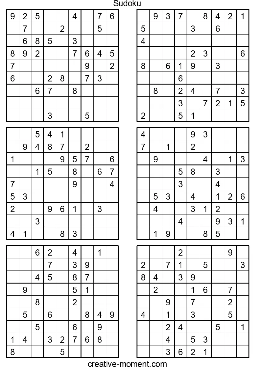 Sudoku-Spaß für Fortgeschrittene: Mittelschwere Rätsel kostenlos spielen