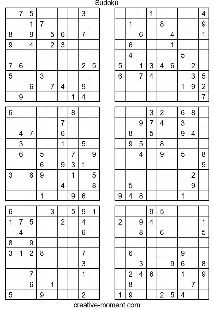 Schwere Sudoku-Puzzles: Gratis online herunterladen und meistern