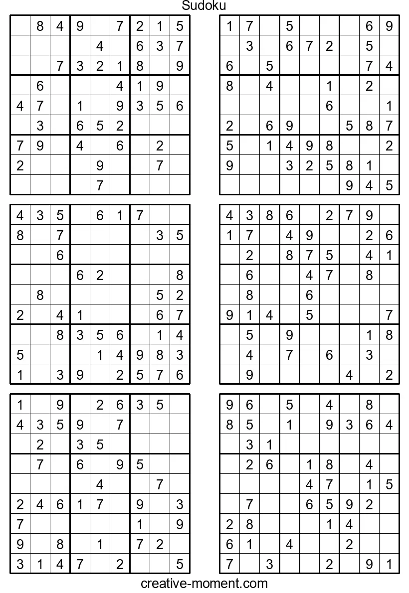 Finde Dein Sudoku-Glück: Leichte Puzzles kostenlos online und zum Ausdrucken