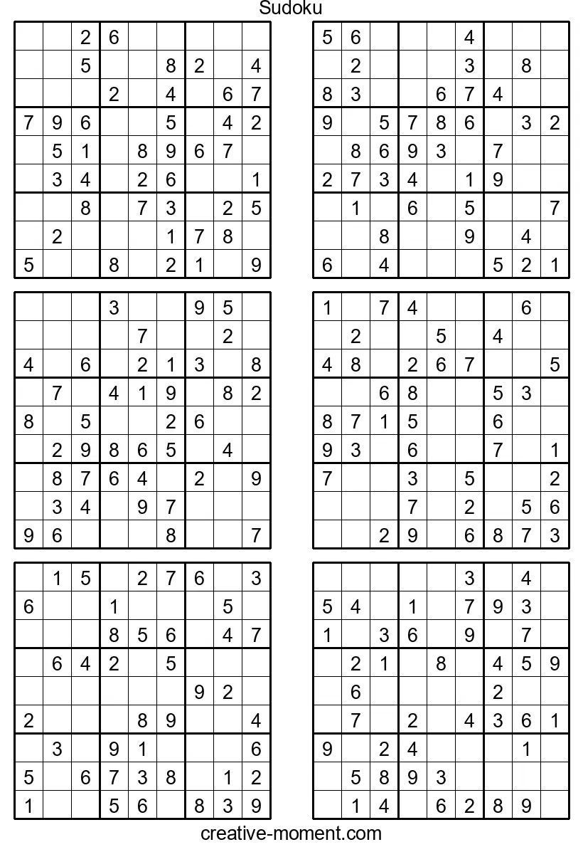 Spaß für die ganze Familie: Leichte Sudoku online spielen und kostenlos als PDF ausdrucken