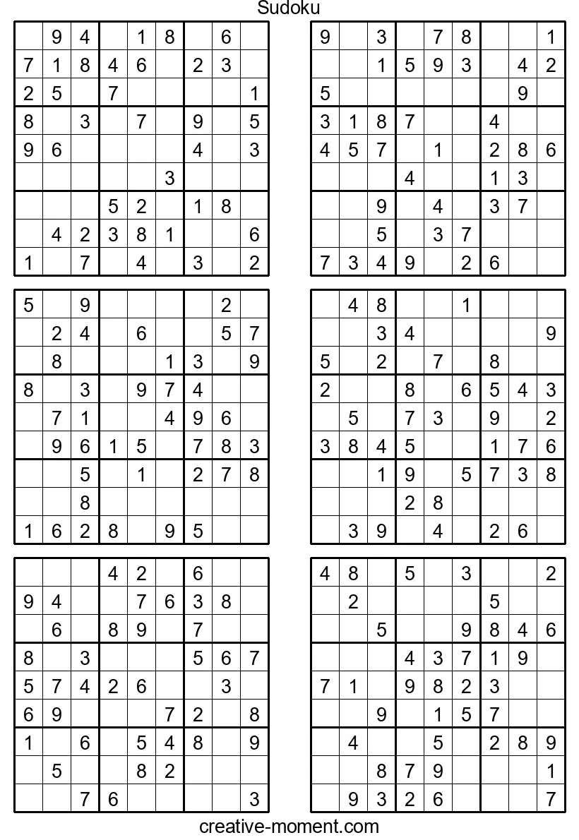 Kinderfreundliche Sudoku: Leichte Rätsel zum Spielen und Ausdrucken als PDF