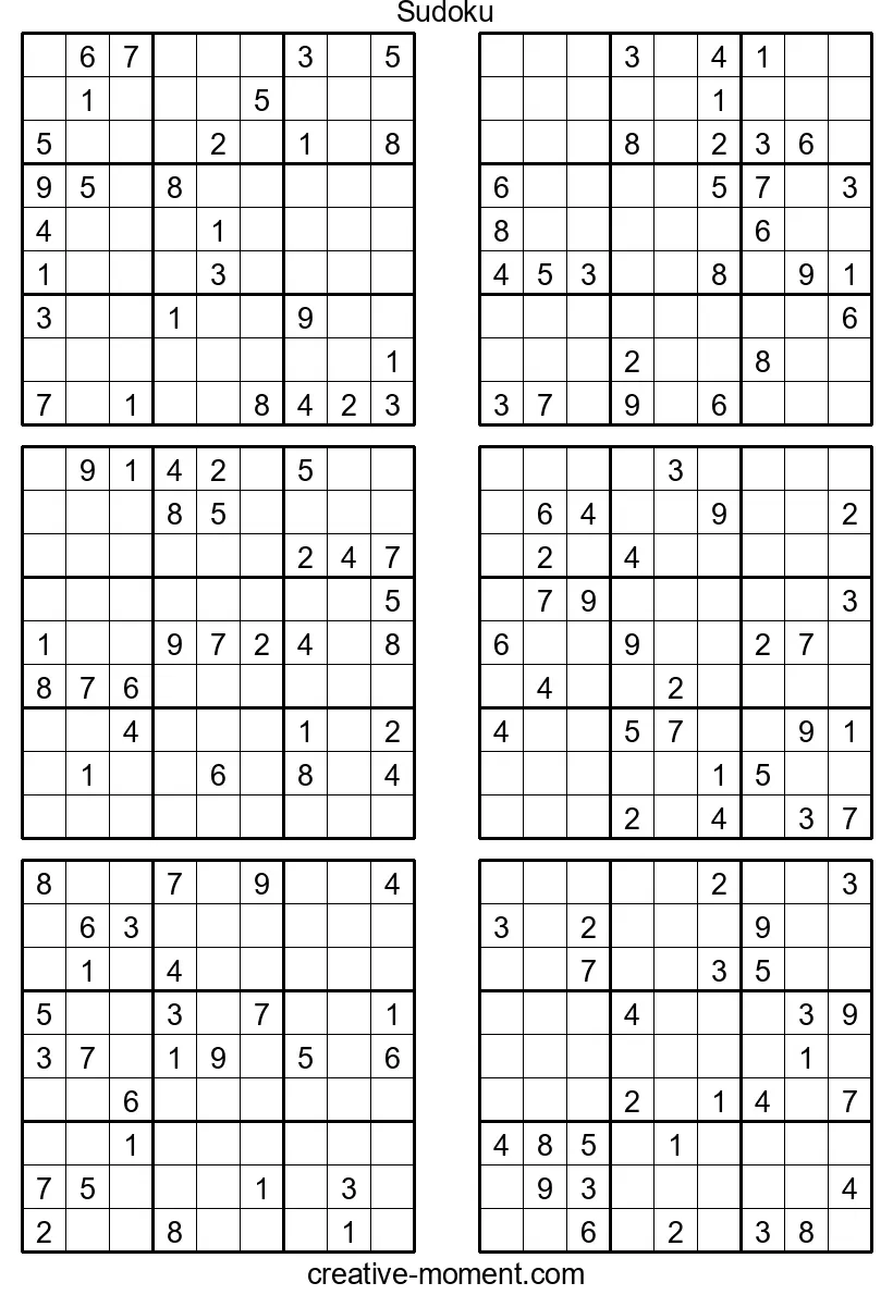 Meistere die Herausforderung: Schwere Sudoku-Rätsel kostenlos ausdrucken