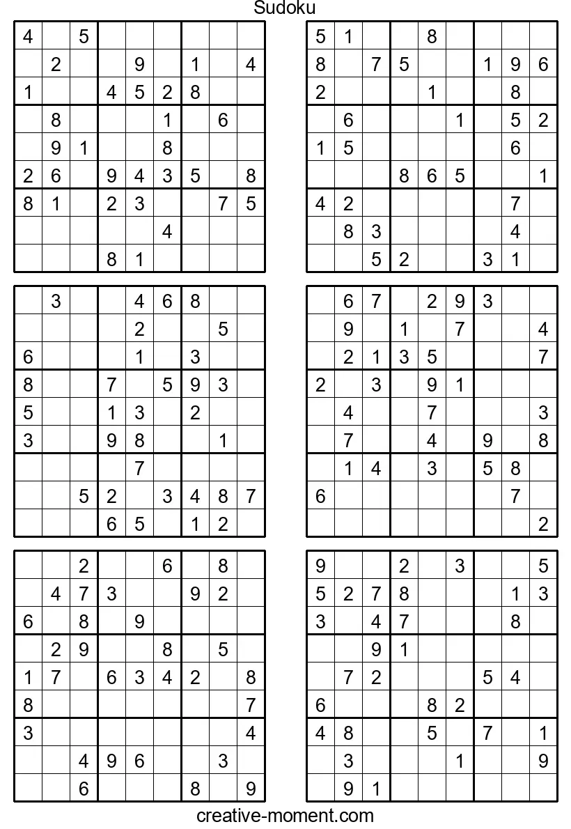Mittelschwere Sudoku-Action: Kostenlos ausdrucken und Spielspaß erleben