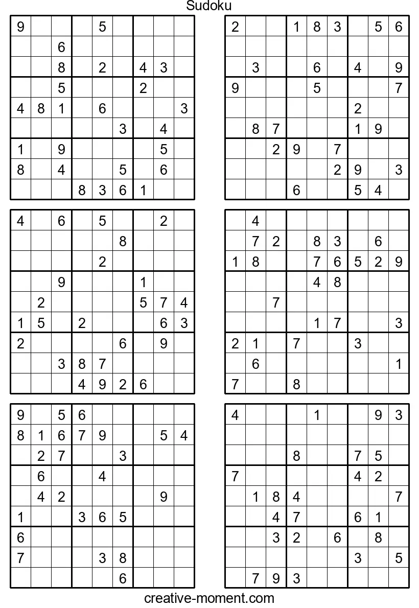 Sudoku-Elite: Sehr schwere Puzzles zum Ausdrucken und Knobeln