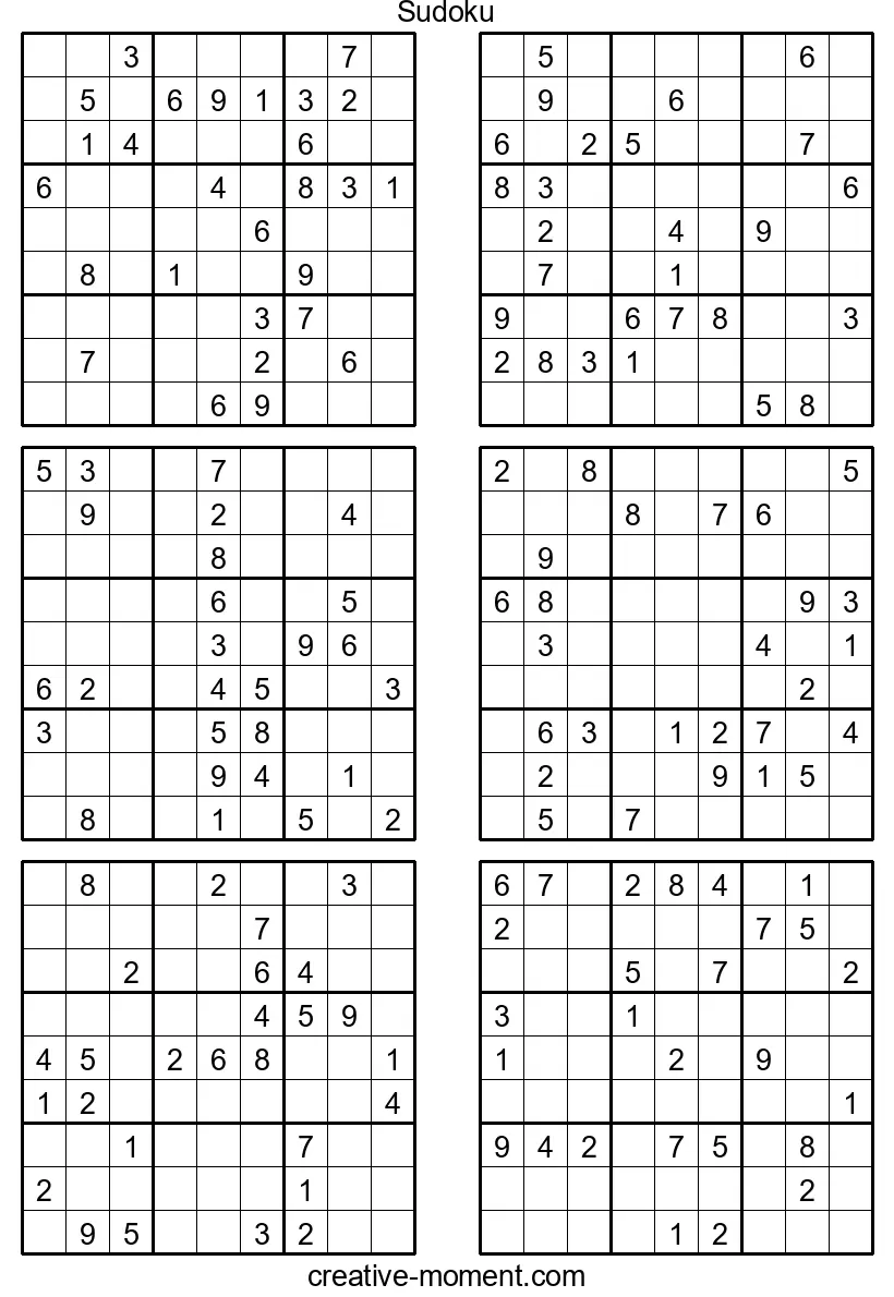 Sudoku für Fortgeschrittene: Schwer und sehr schwer kostenlos spielen