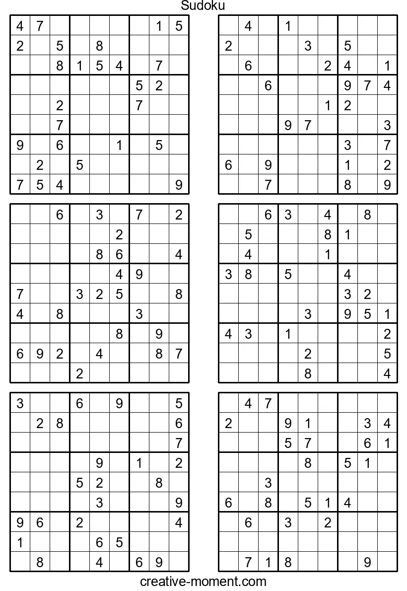 Sudoku für Profis: Schwere Rätsel kostenlos spielen und drucken