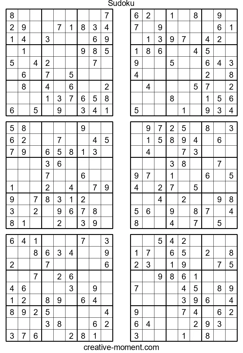 Sudoku leicht gemacht: Ideale Einsteiger-Rätsel für Kinder kostenlos ausdrucken