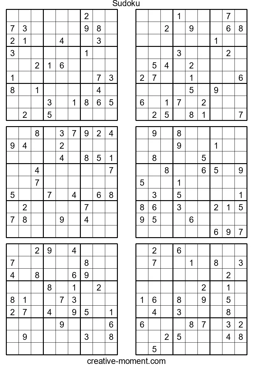 Sudoku-Skill-Tester: Sehr schwere Rätsel kostenlos zum Ausdrucken